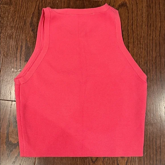 Zara Hot Pink Knit Crop Tank - Picture 4 of 4